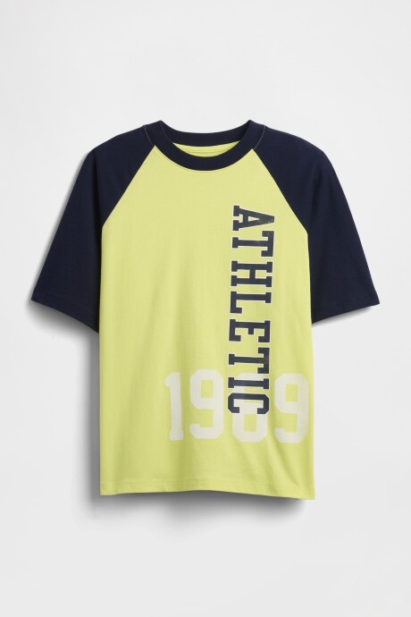 Remera Relaxed Niño Radioactive Neon Prt