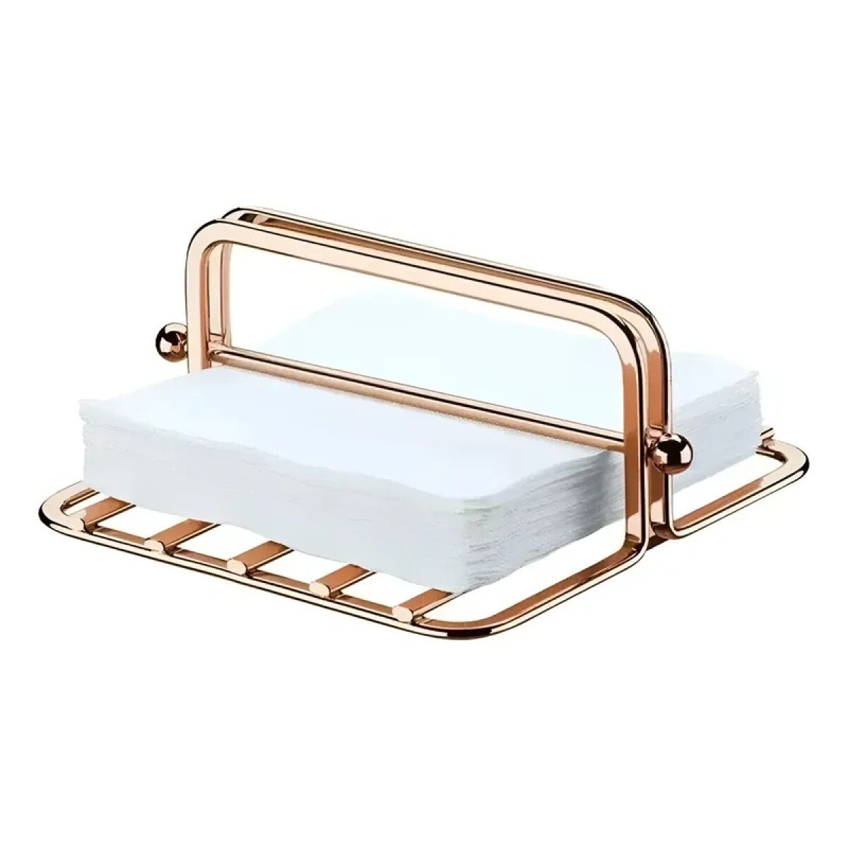 Servilletero En Acero Rose Gold 