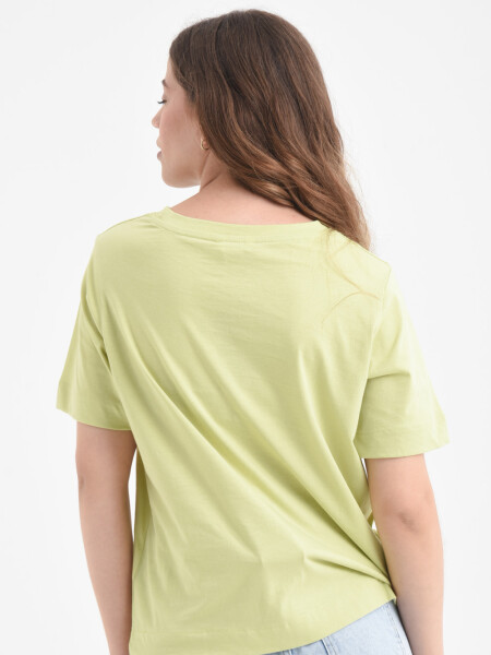 Camiseta manga corta algodón orgánico Pistacho