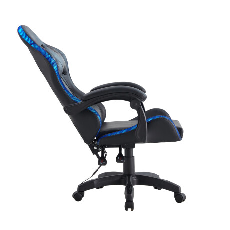 SILLA GAMER PU NEGRO LED