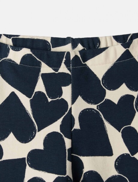 LEGGINGS INFANTILES DE TEJIDO DE PUNTO ESTAMPADO AZUL