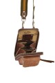 Porta celular con monedero y tarjetero interior Marron