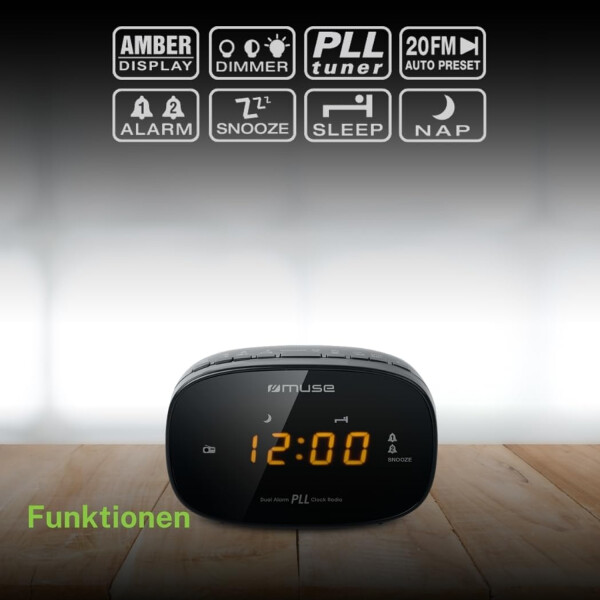 Radio Reloj Muse M150cr Alarma Sleep Fm RADIO RELOJ MUSE M150CR