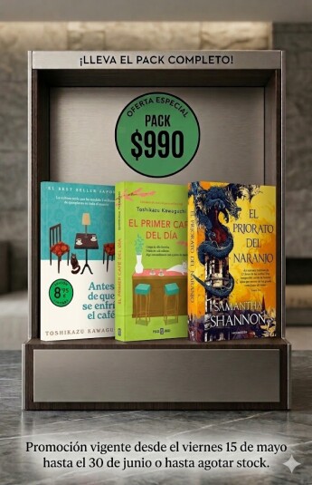 Pack Promo 02 - Antes de que se enfríe el café, El primer café del día y El priorato del naranjo Pack Promo 02 - Antes de que se enfríe el café, El primer café del día y El priorato del naranjo