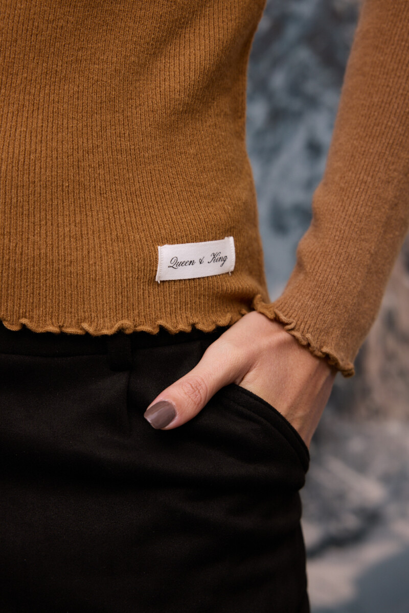 Polera Rulotte Marron