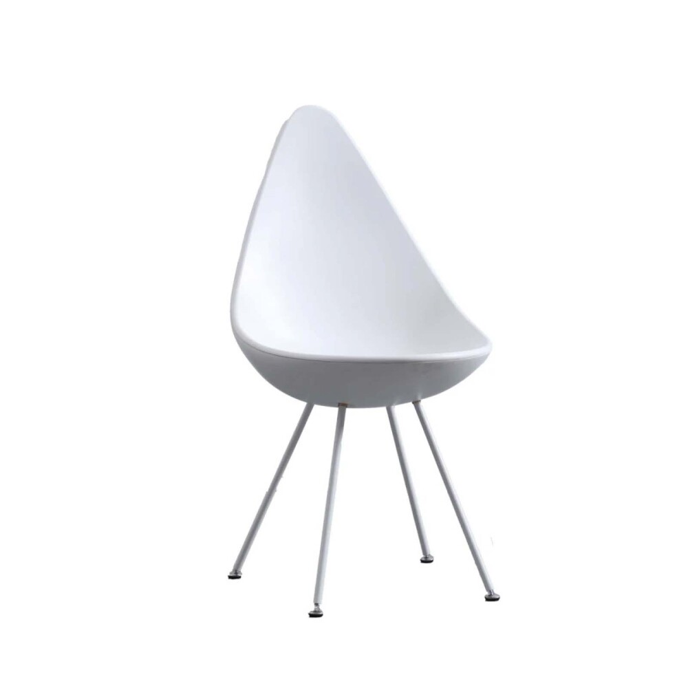SILLA DE COMEDOR PP-Y-METAL BLANCO DROP