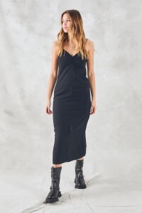 Vestido Slip Negro Negro