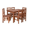 Jgo Comedor Mexicano Mesa 1.40 c/6 sillas Marrón Jgo Comedor Mexicano Mesa 1.40 c/6 sillas Marrón