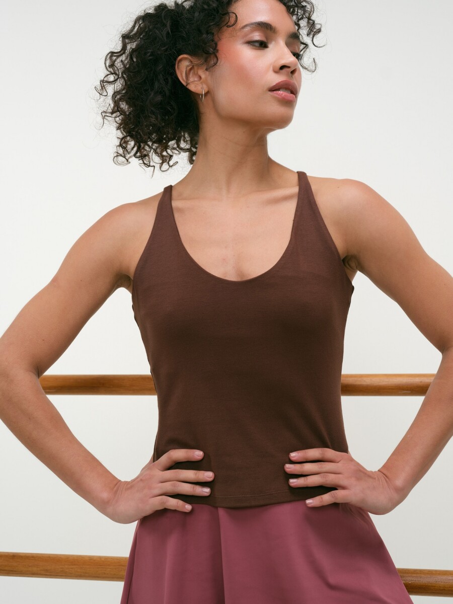 Musculosa Sol - Marron 