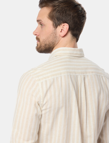 CAMISA RAYADA DE LINO Arena