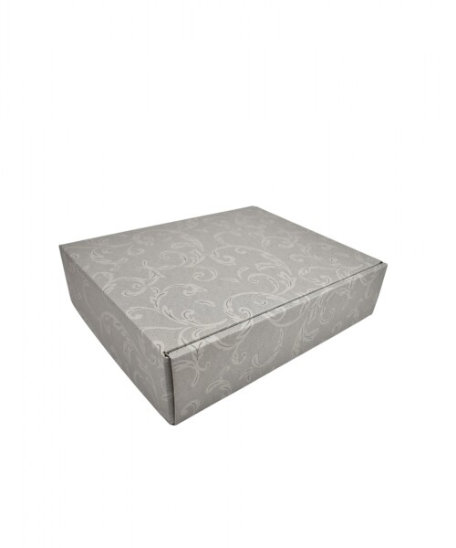 Caja rígida 3 botellas 34x28x9 cm. - DAMASCATO TORTORA - Caja rígida 3 botellas 34x28x9 cm. - DAMASCATO TORTORA -