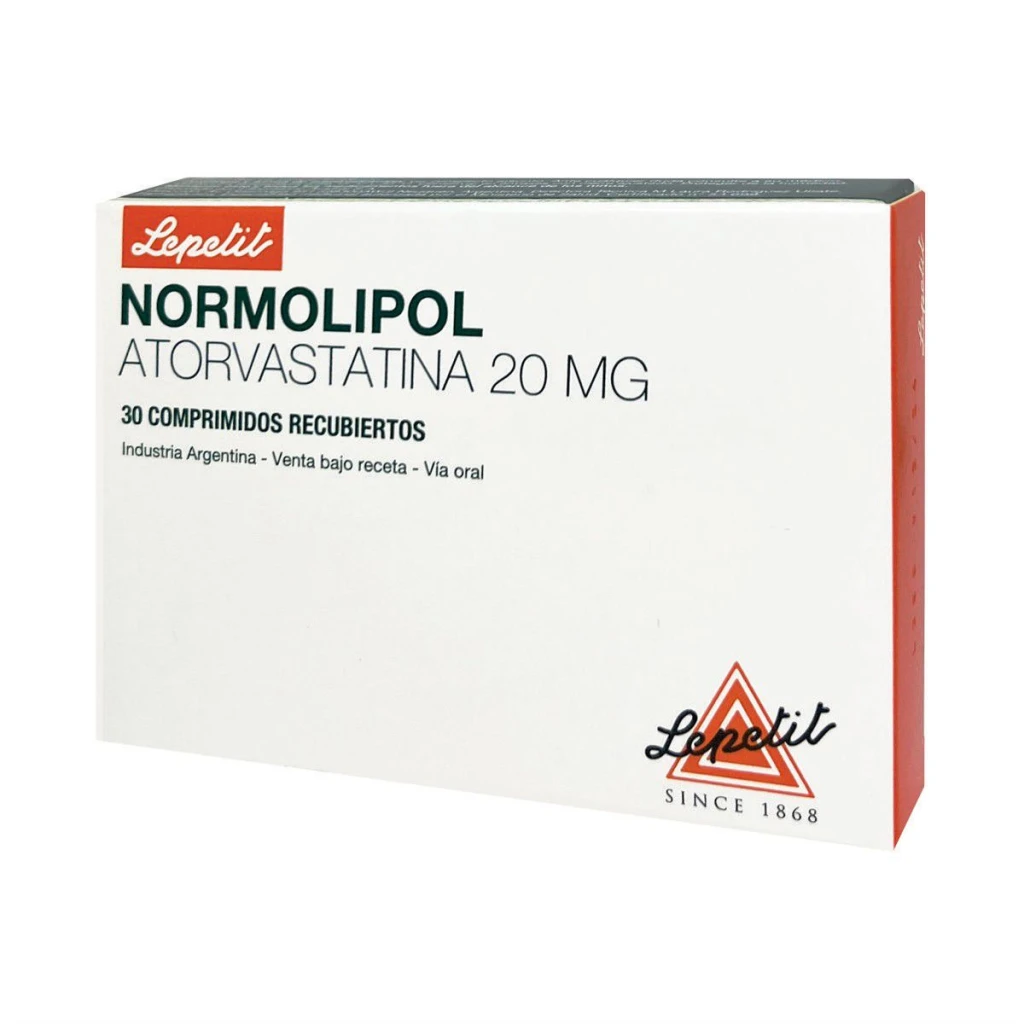 NORMOLIPOL 20 MG CJ X 30 COMP. REC.