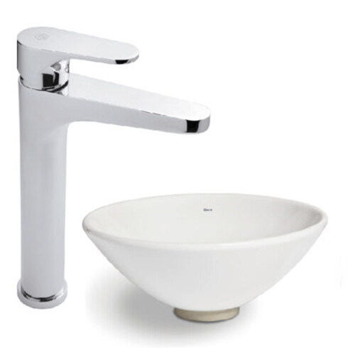 Griferia De Lavatorio Alto Linea Dalia Fv Monocomando Cromo CROMO
