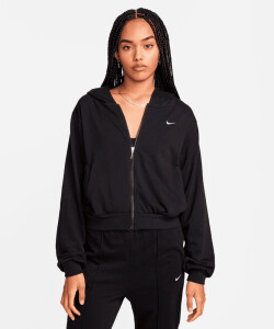 Abrigo Nike Sportswear Chill Terry de Mujer Negro