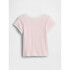V-JPN IE RIB RINGER TEE CHERRY BLOSSOM