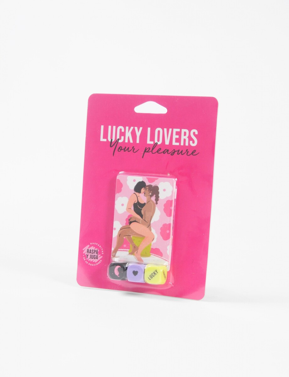 Lucky Lovers juego de cartas, dados y raspaditas - rosa 