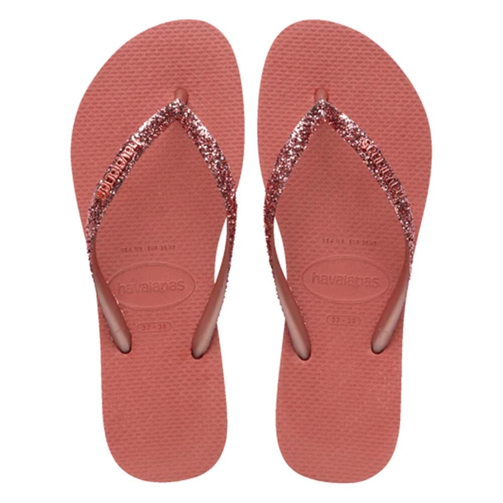 Sandalias Havaianas Slim Glitter Ii Mujer Canyon Clay