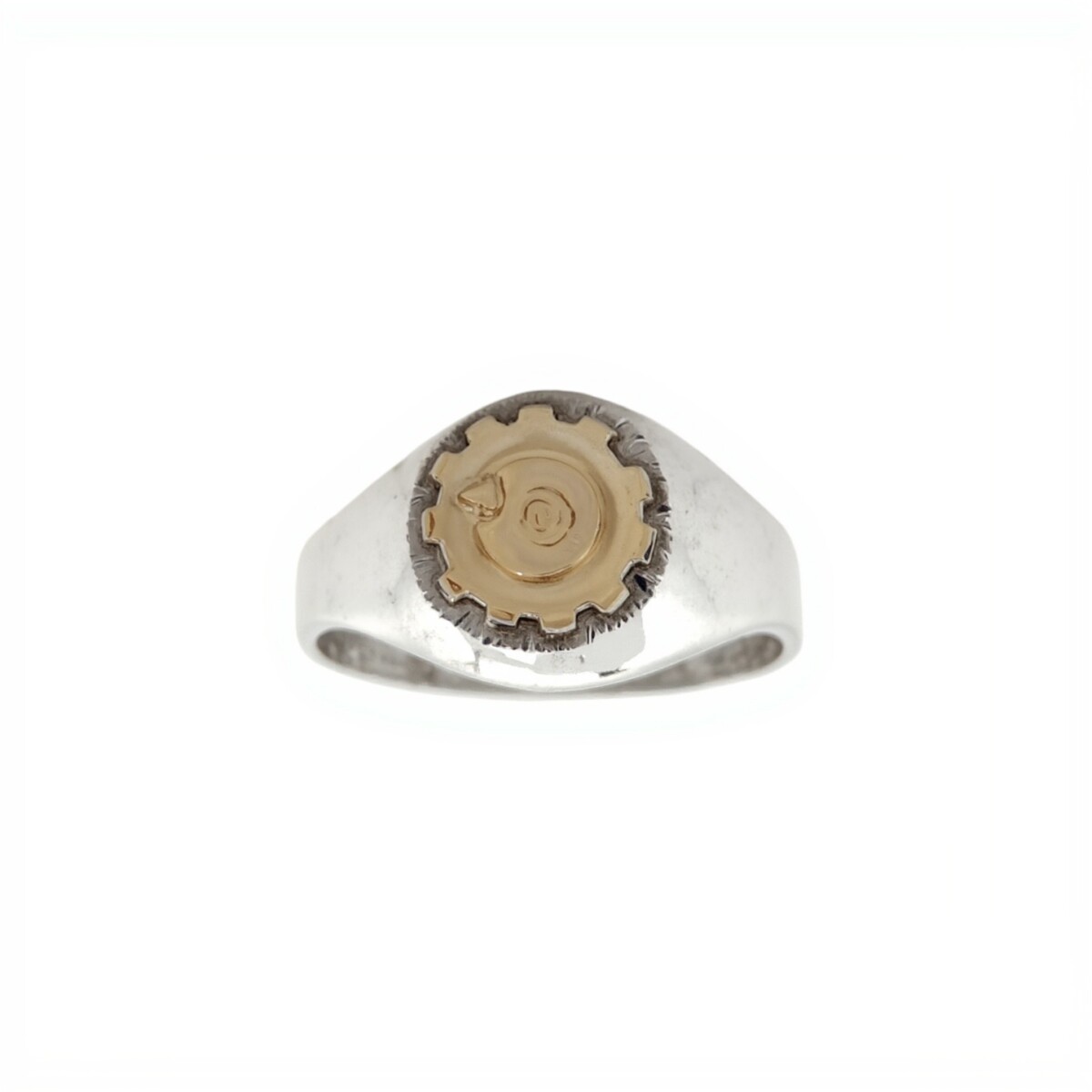 Anillo Profesión Ingeniería -Plata y Oro -Sin Piedra-AP5061 - sinpiedra 