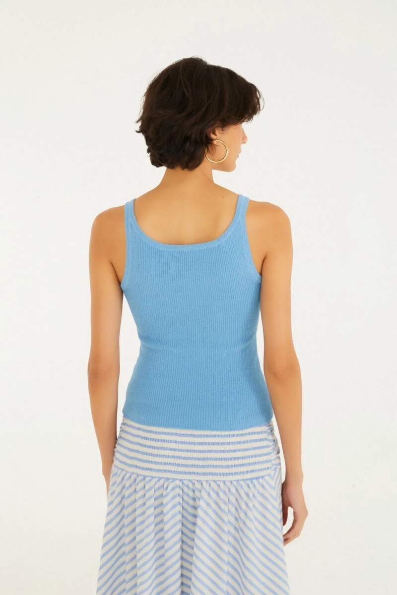 TOP TEJIDO Azul