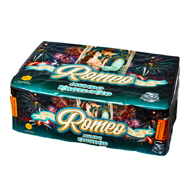 TORTA ROMEO MUNDO PIROTECNICO 109 Tiros TORTA ROMEO MUNDO PIROTECNICO 109 Tiros