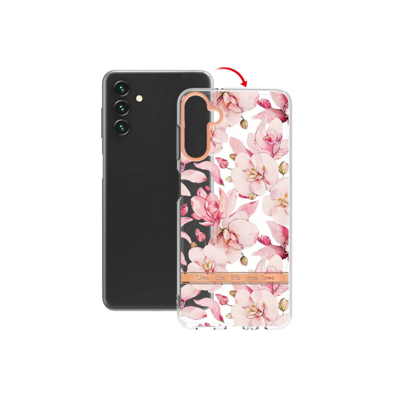 Protector rígido Samsung Galaxy A54 diseño flores rosa Protector Rígido Samsung Galaxy A54 Diseño Flores Rosa