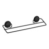 TOALLERO DOBLE ADHESIVO 45 CM NEGRO MATE Toallero Doble Adhesivo 45 Cm Negro Mate