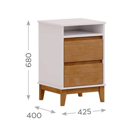 Mesa De Luz Prata Blanco/Natural 2800BFN Mesa De Luz Prata Blanco/Natural 2800BFN