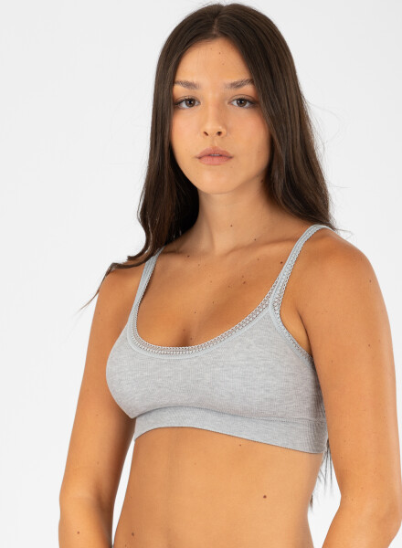 Top daisy Gris melange