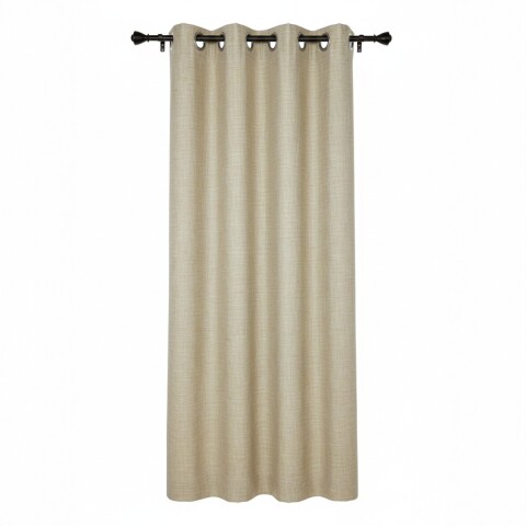 CORTINA BOHEMIA BEIGE JASPEADO 137X229CM Unica