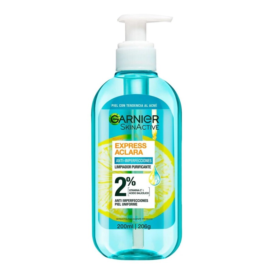 Gel Limpiador Anti-Imperfecciones Express Aclara 200 ml – Garnier Gel Limpiador Anti-Imperfecciones Express Aclara 200 ml – Garnier