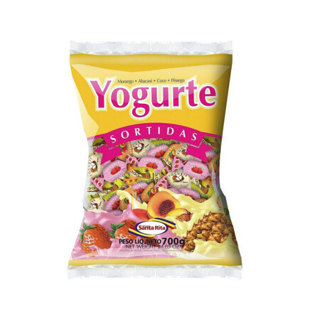 Caramelo SANTA RITA bolsa x120u 600grs Yogurt Surt