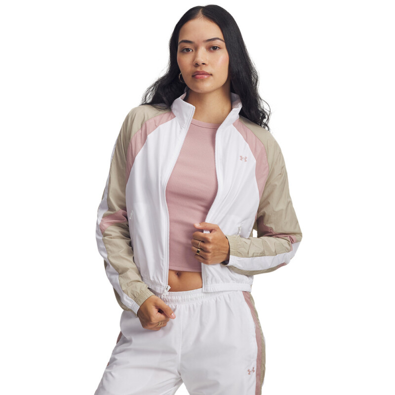 UA Icon Crinkle Jacket WHT-100
