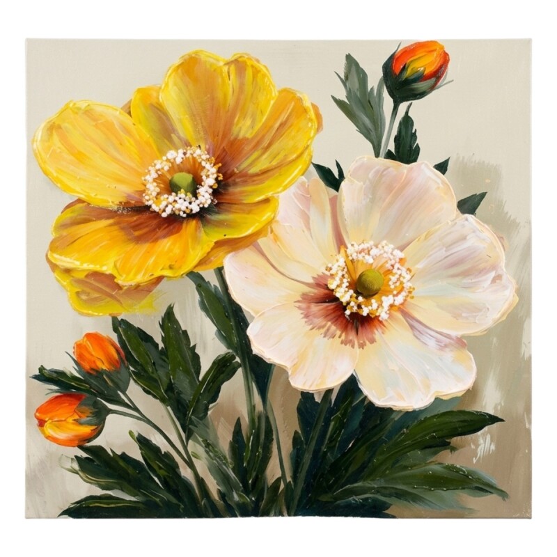 CUADRO DIS FLOR 50X60CM Unica