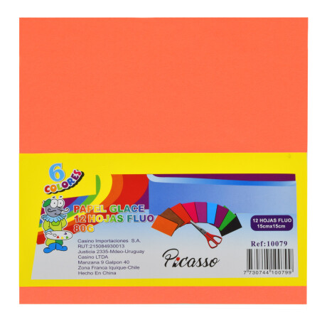 PAPEL GLACE FLUO PICASSO X12 PAPEL GLACE FLUO PICASSO X12