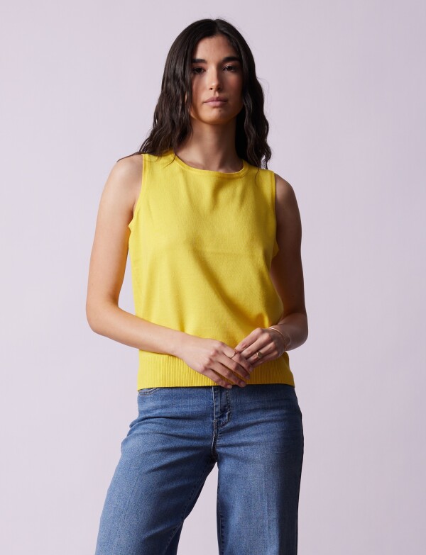 Musculosa Tejida AMARILLO