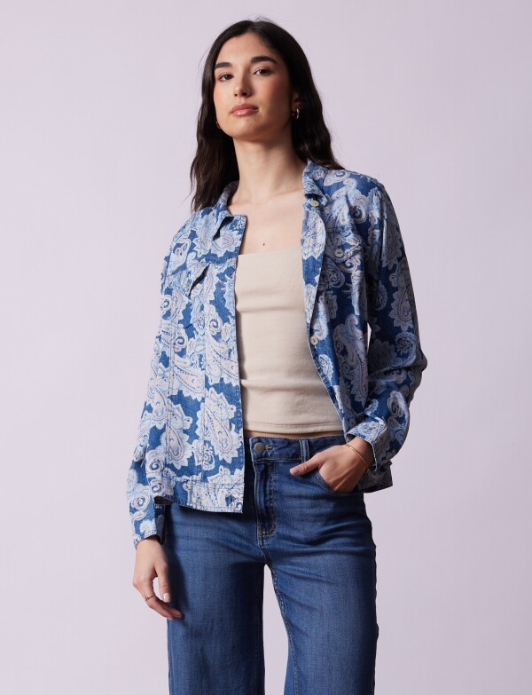Camperita Tencel Arabescos AZUL/MULTI