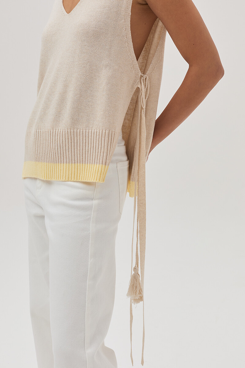 Chaleco Eva Beige