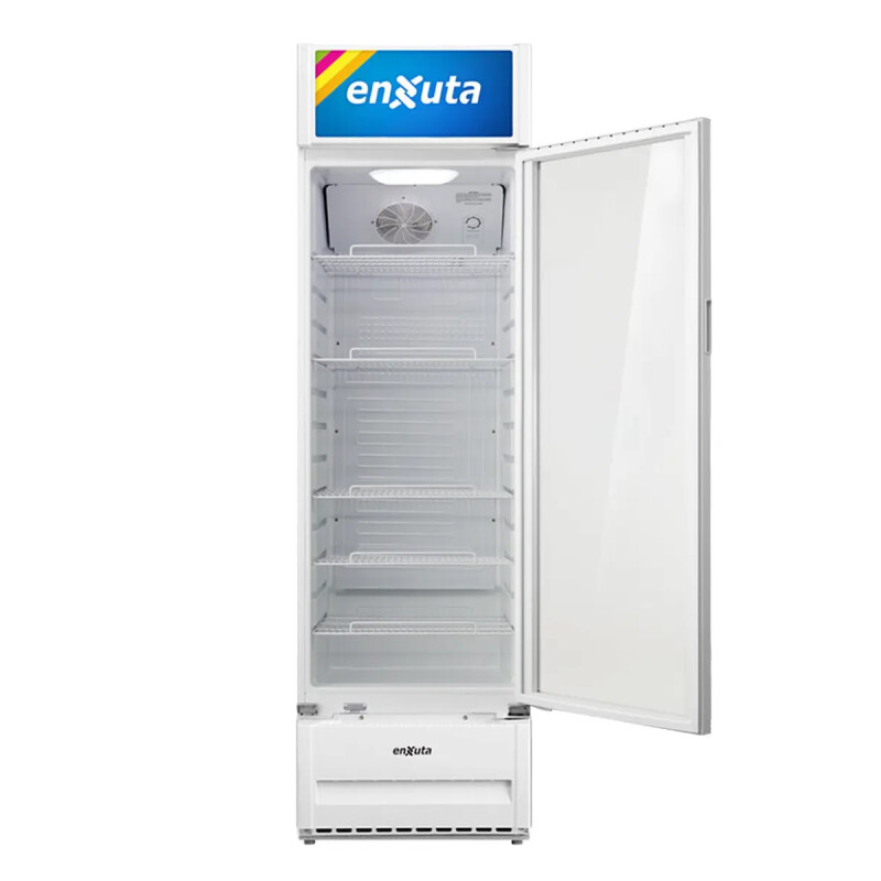 Vitrina Comercial Vertical 309 Litros con Cenefa Luminosa Led Vitrina Comercial Vertical 309 Litros Con Cenefa Luminosa Led
