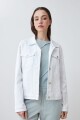 Campera clásica de jean blanco