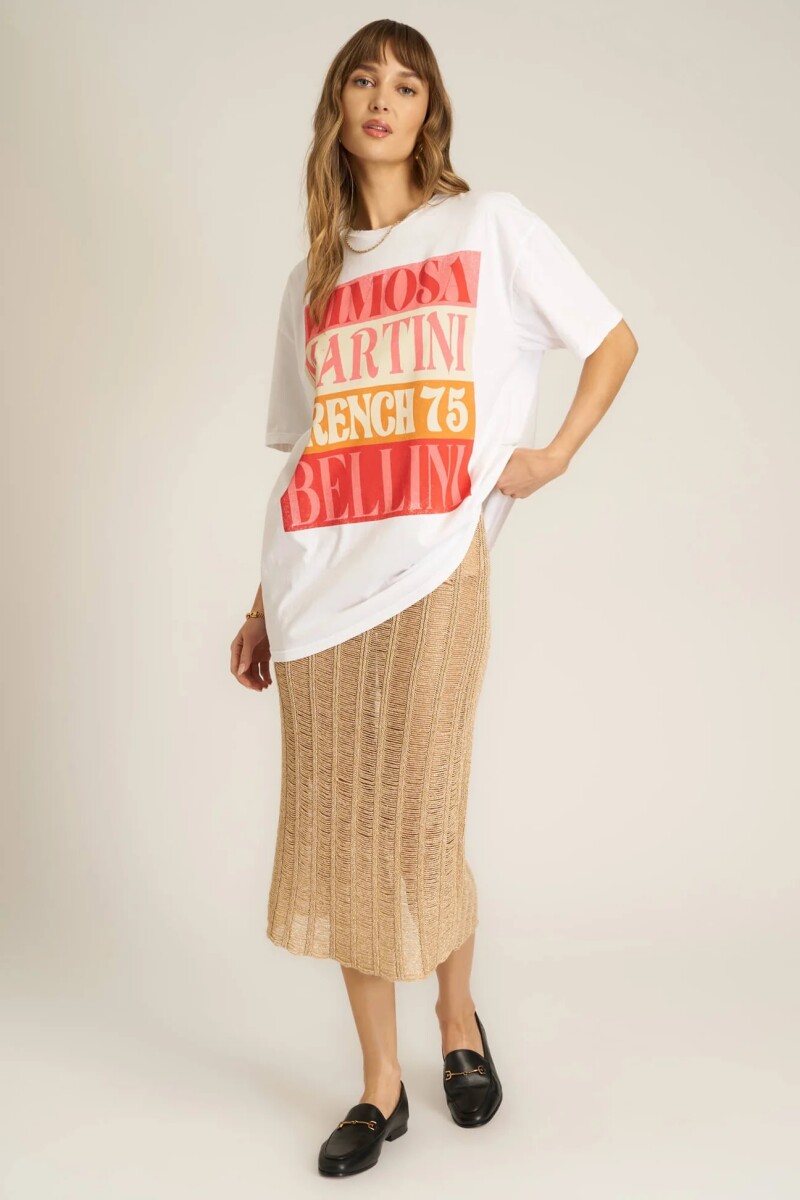 POLERA FANCY DRINKS Blanco