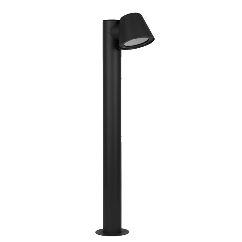 LUMINARIA BOLARDO TOP NEGRO ALTO Luminaria Bolardo Top Negro Alto 80 cm