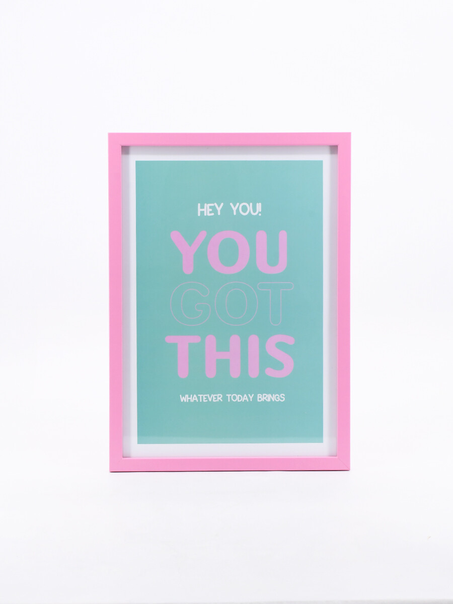 CUADRO GOT THIS - VERDE AQUA 