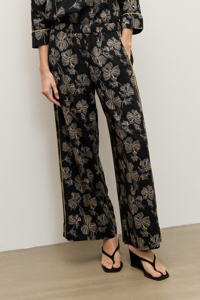 Pantalon estampa Silvestre negro