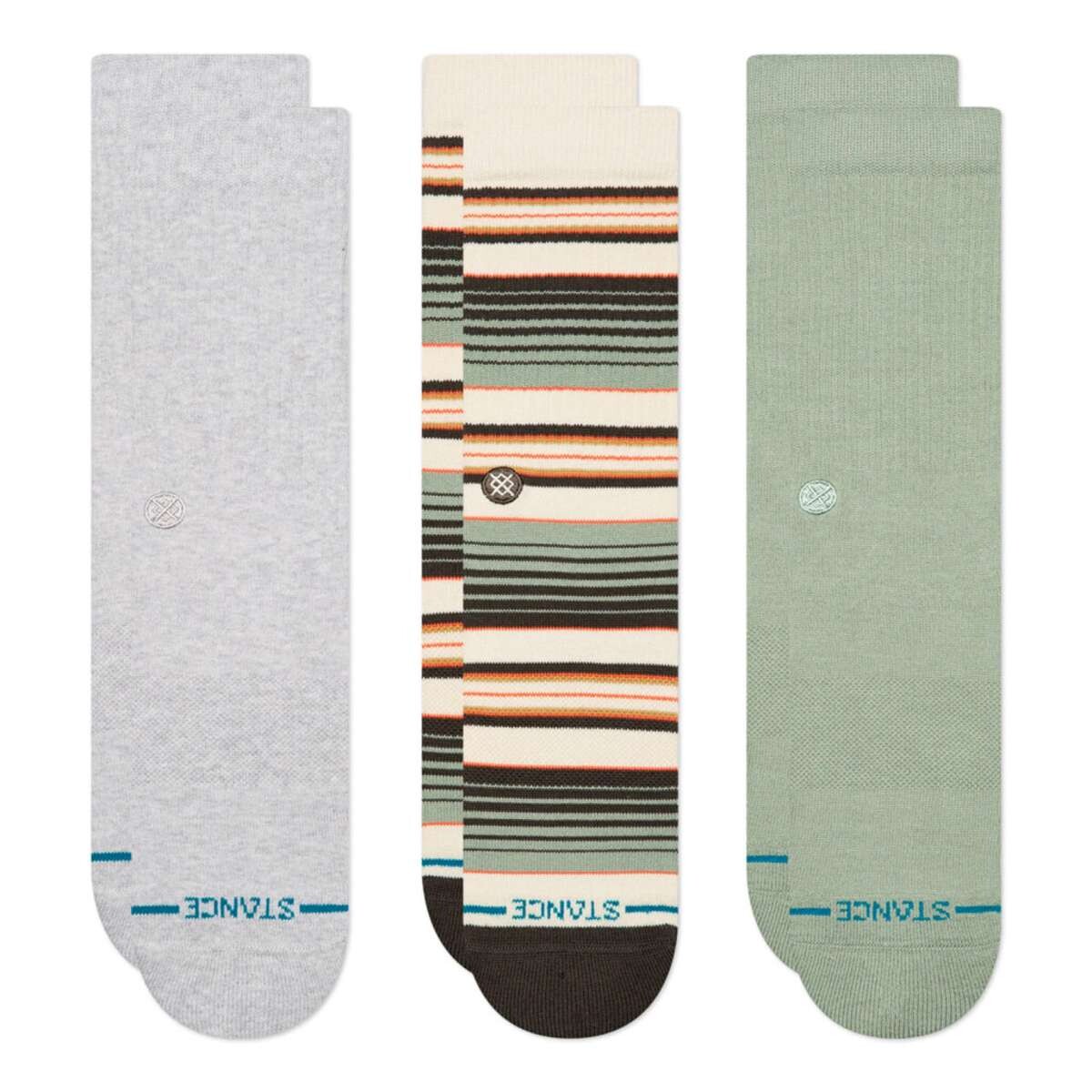Medias Stance Repeteur Crew 3 Pack - Pack 
