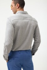 Camisa Pique GRIS CLARO