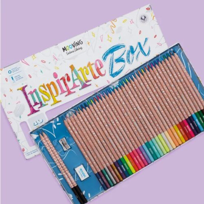 Lapices de colores InspirArte Mooving Caja x 40 unidades Lapices De Colores Inspirarte Mooving Caja X 40 Unidades