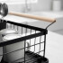 Escurridor Seca Platos Vajilla De Metal Asa De Madera Cocina Imback Color Negro Escurridor Seca Platos Vajilla De Metal Asa De Madera Cocina Imback Color Negro