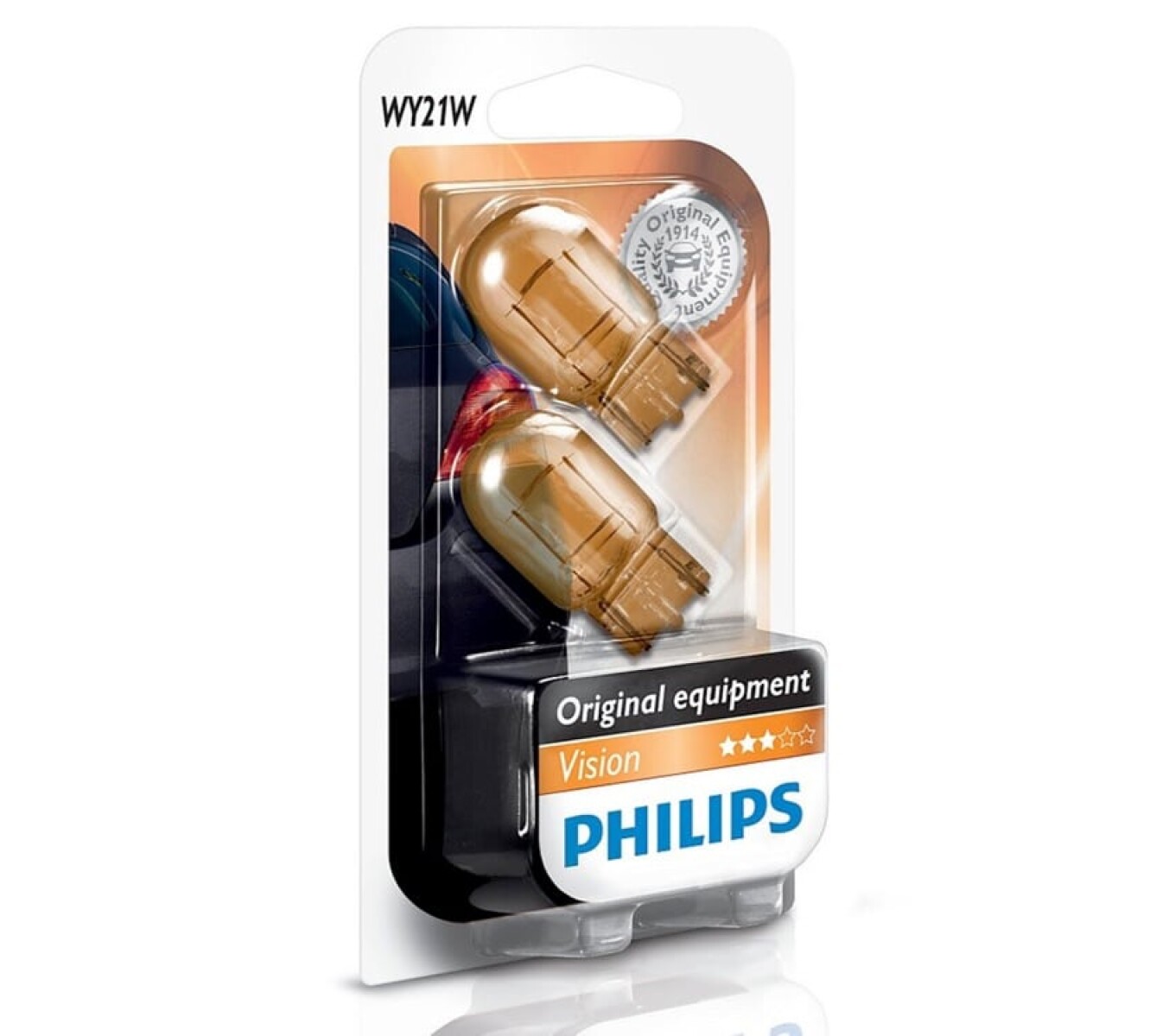 LAMPARA - 12V WY21W AMBAR BLISTER X2 PHILIPS 