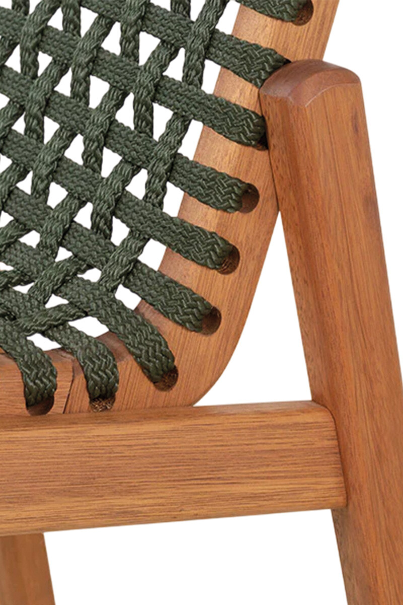 TRACO SILLA SILLA TRACO CUERDA VERDE 56x62x85CM JATOBA