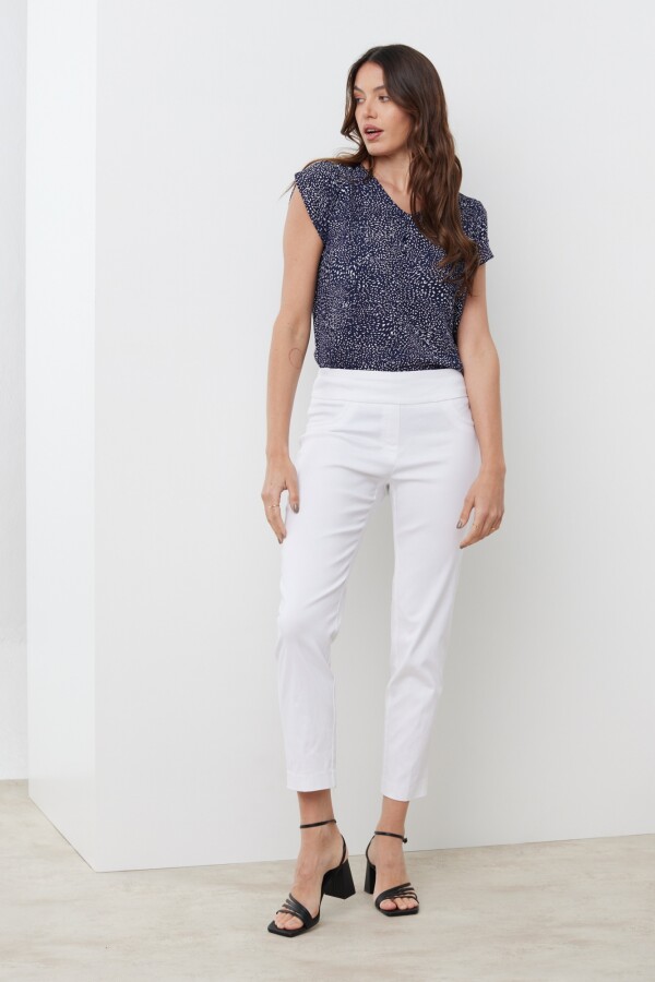 Pantalon Pull On BLANCO